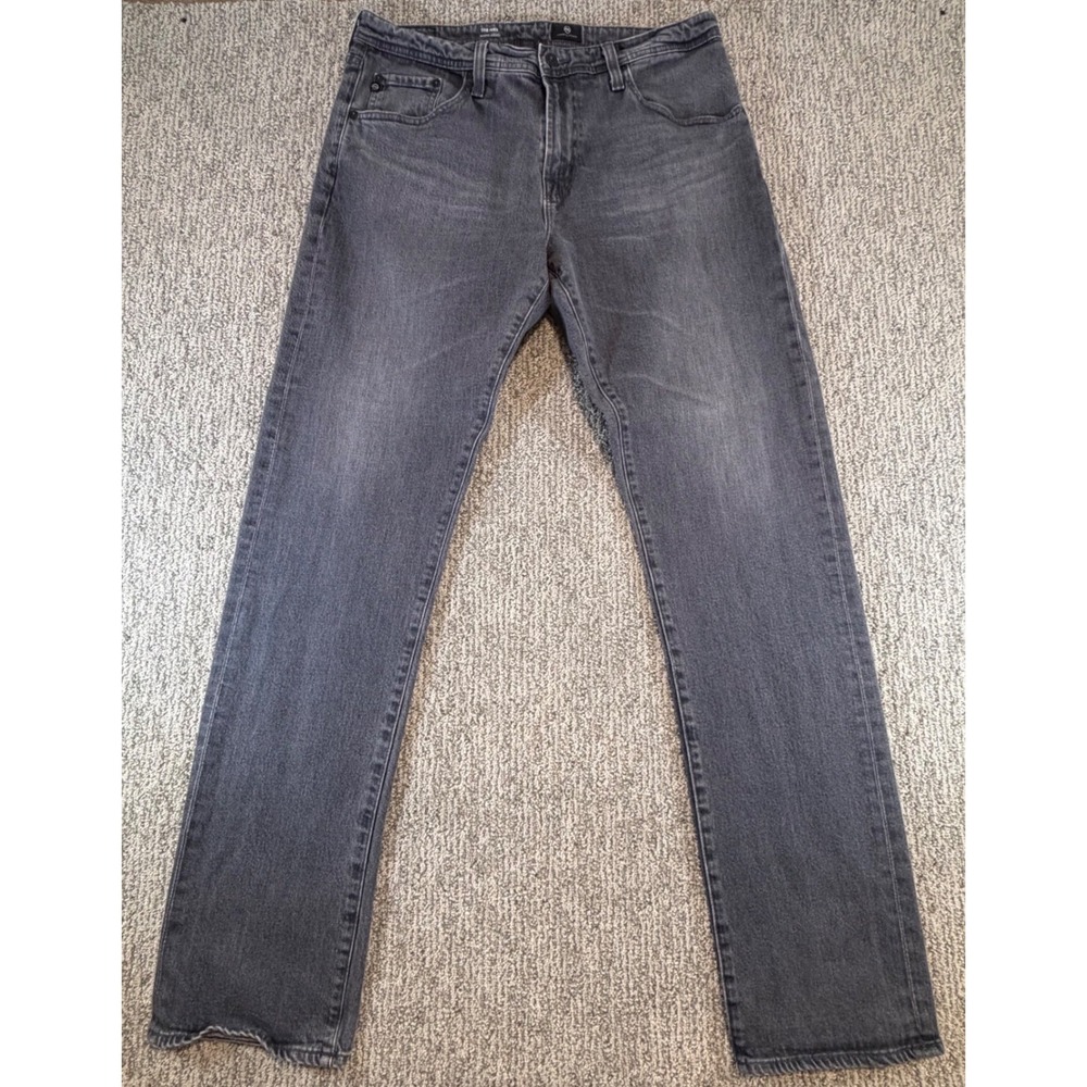 Mavi Matt Jeans Mens 38 Black Relaxed Straight Leg Stretch Denim Pants